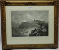 Scarborough from the North Cliff, lithograph by F.Nicholson printed by C. Hullmandel 17.