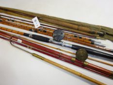 Vintage split cane four piece fly rod,