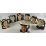 Royal Doulton character jugs of Henry VIII and his six wives Condition Report