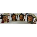 Royal Doulton character jugs of four Musketeers Condition Report <a href='//www.