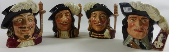 Royal Doulton character jugs of four Musketeers Condition Report <a href='//www.