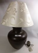Contemporary pottery table lamp