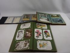 19th Century and later comical and other postcards in three albums Condition Report