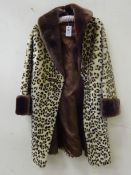 Clothing and Accessories - 3/4 length Leopard print fur coat Condition Report