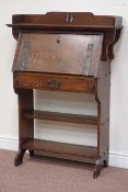 Early 20th century Arts & Crafts fall front writing bureau possibly Liberty & Co London,