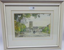 'Railway Street, Pocklington', watercolour signed and dated verso C Baker dated 1978 18cm x 27.