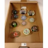 Millefiori and other glass paperweights (11) Condition Report <a href='//www.