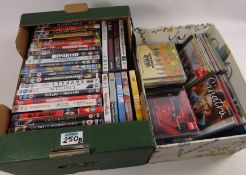 DVDs and CDs in two boxes Condition Report <a href='//www.davidduggleby.