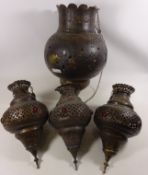 Four Moroccan style hanging lanterns Condition Report <a href='//www.