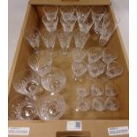 Stuart and similar cut crystal glasses - matching previous lot Condition Report