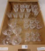 Stuart and similar cut crystal glasses - matching previous lot Condition Report