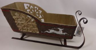 Decorative Christmas sleigh, L45cm Condition Report <a href='//www.
