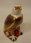 Royal Crown Derby Bald Eagle with gold stopper,