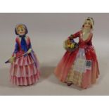 Royal Doulton figurines 'Janet' HN1537 and 'Biddy' no.