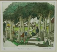 'The Westwood Players', hand coloured etching with aquatint artist's proof no.
