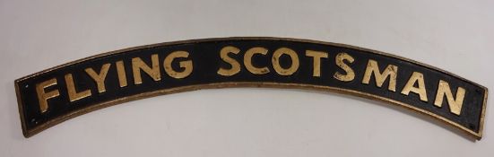Reproduction railway sign 'The Flying Scotsman' W89cm Condition Report <a