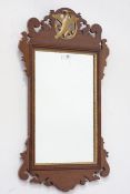 Chippendale style mahogany fretwork mirror,