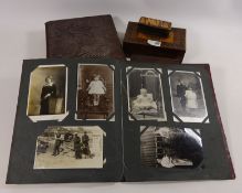 Victorian photograph albums with some military and Scarborough related photos one other photograph