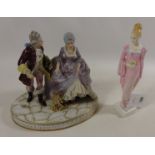 Capodimonte sculpture and Royal Doulton figurine 'Daphne' HN2266 (2) Condition Report