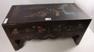 Early 20th Century Japanese lacquered stool,