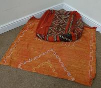 Eastern hand knotted floor seat cover and a Eastern rug Condition Report <a