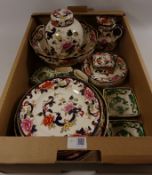 Masons 'Mandalay' and 'Chartreuse' pottery, including six dinner plates,