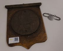 WWI memorial plaque for Walter Bycroft and relating dog tag (2) Condition Report