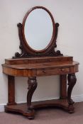 Victorian figured walnut Duchess dressing table fitted with drawer,