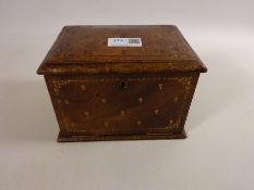Early 20th Century leather and gilt jewellery case H12cm Condition Report <a