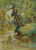 River Landscape, watercolour signed by Elliott H. Marten (Scottish exh.