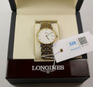 Gentleman's Longines two tone stainless steel wristwatch Les Grandes Classiques de Longines L5.632.