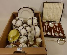 Royal Worcester teaware, twelve place settings, Rosenthal tea cups and saucers, a miniature tea set,