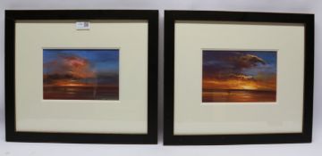 'Summer Nights I' and 'Summer Nights II', pair contemporary Giclee prints No 225/225,