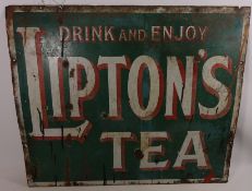 Lipton Tea enamel sign Condition Report <a href='//www.davidduggleby.
