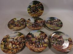 Set of 16 Wedgwood limited edition collectors plates by Chris Howells,