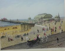 Brighton Pier, ltd.ed colour print after Tom Dodson with blind stamp 37.5cm x 46.