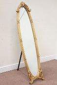 Ornate gilt framed cheval mirror, H146cm Condition Report <a href='//www.