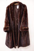 Clothing & Accessories - Thornton & Varley full length mink coat Condition Report