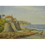 'Robin Hoods Bay', oil on board signed and dated S Barnes Robson 1961, 'R.B.