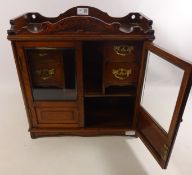 Edwardian oak smokers cabinet, H44cm Condition Report <a href='//www.