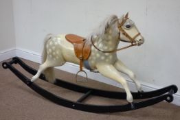 Late 20th century painted dapple grey rocking horse Condition Report <a
