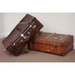 Two 20th century leather travelling trunks Condition Report <a href='//www.