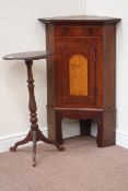 Early 19th century mahogany and oak corner cabinet (W63cm, H98cm),