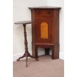 Early 19th century mahogany and oak corner cabinet (W63cm, H98cm),