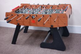 BCE Table Sports, table football in cherry wood finish case,