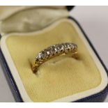 Six stone diamond ring tested to 18ct Condition Report <a href='//www.