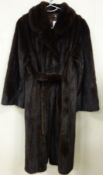 Clothing & Accessories - Long Mink fur coat with tie back Condition Report <a