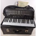 An Excelsior Castelfidardo piano accordion in carry case Condition Report <a