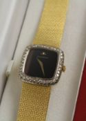 Ladies Jaeger le Coultre 18ct gold wristwatch diamond set case no 1 478 129, 56.