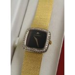 Ladies Jaeger le Coultre 18ct gold wristwatch diamond set case no 1 478 129, 56.